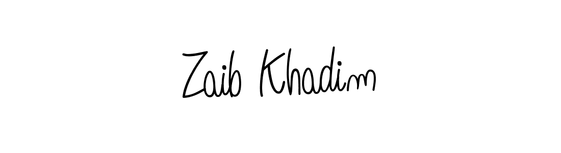 Also You can easily find your signature by using the search form. We will create Zaib Khadim name handwritten signature images for you free of cost using Angelique-Rose-font-FFP sign style. Zaib Khadim signature style 5 images and pictures png