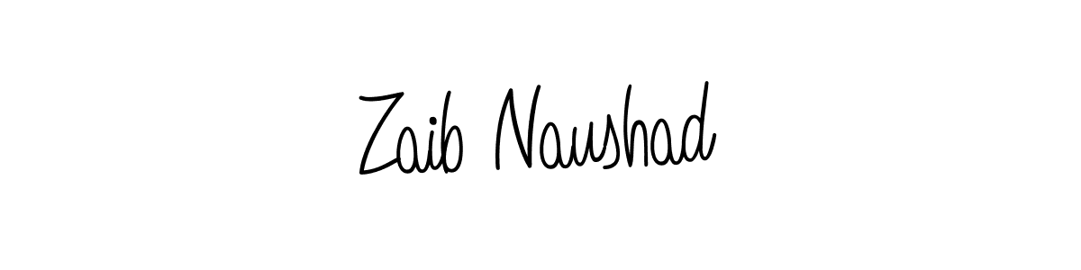 Create a beautiful signature design for name Zaib Naushad. With this signature (Angelique-Rose-font-FFP) fonts, you can make a handwritten signature for free. Zaib Naushad signature style 5 images and pictures png