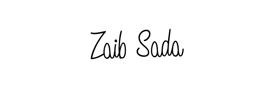 The best way (Angelique-Rose-font-FFP) to make a short signature is to pick only two or three words in your name. The name Zaib Sada include a total of six letters. For converting this name. Zaib Sada signature style 5 images and pictures png