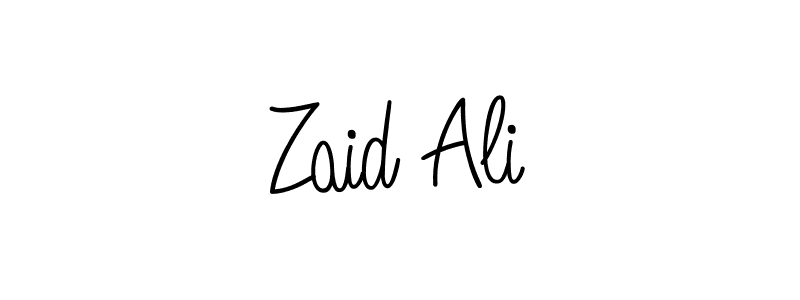 Use a signature maker to create a handwritten signature online. With this signature software, you can design (Angelique-Rose-font-FFP) your own signature for name Zaid Ali. Zaid Ali signature style 5 images and pictures png