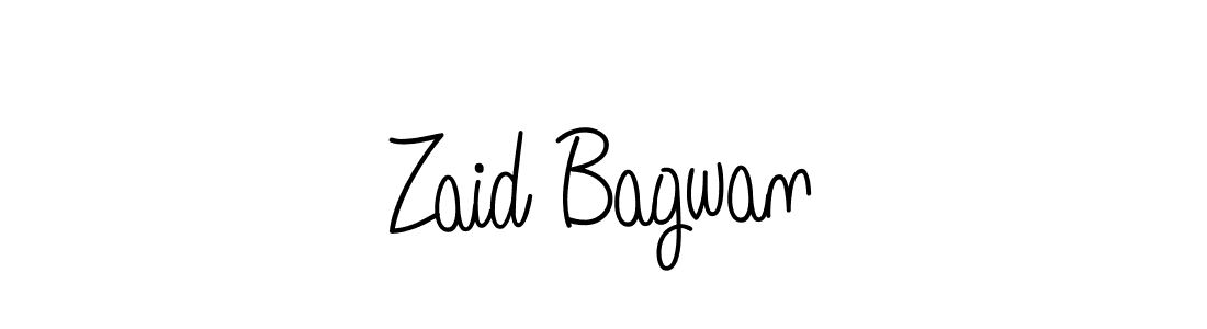 Make a beautiful signature design for name Zaid Bagwan. With this signature (Angelique-Rose-font-FFP) style, you can create a handwritten signature for free. Zaid Bagwan signature style 5 images and pictures png