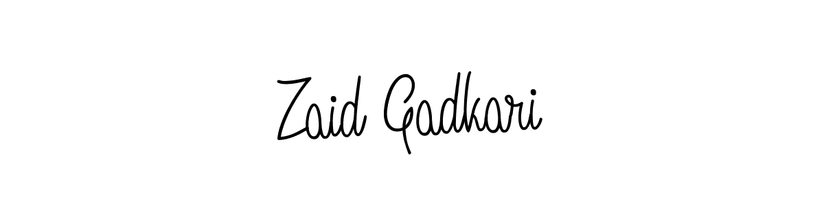 Make a beautiful signature design for name Zaid Gadkari. Use this online signature maker to create a handwritten signature for free. Zaid Gadkari signature style 5 images and pictures png