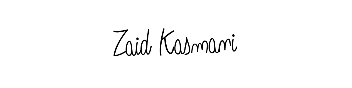 The best way (Angelique-Rose-font-FFP) to make a short signature is to pick only two or three words in your name. The name Zaid Kasmani include a total of six letters. For converting this name. Zaid Kasmani signature style 5 images and pictures png