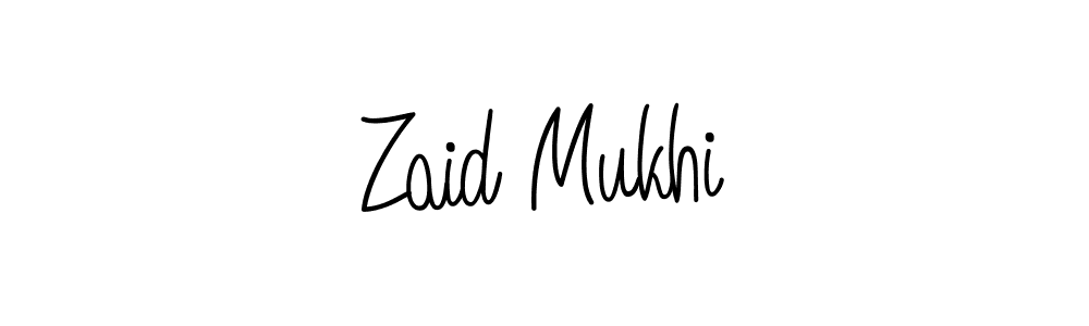 Also we have Zaid Mukhi name is the best signature style. Create professional handwritten signature collection using Angelique-Rose-font-FFP autograph style. Zaid Mukhi signature style 5 images and pictures png
