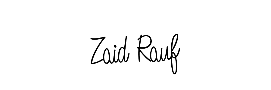 Make a beautiful signature design for name Zaid Rauf. Use this online signature maker to create a handwritten signature for free. Zaid Rauf signature style 5 images and pictures png