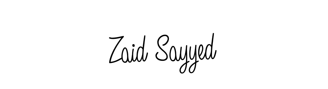 Make a beautiful signature design for name Zaid Sayyed. Use this online signature maker to create a handwritten signature for free. Zaid Sayyed signature style 5 images and pictures png