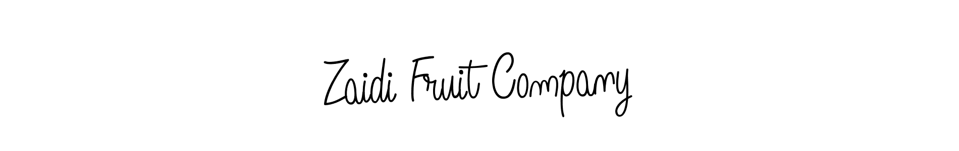 Zaidi Fruit Company stylish signature style. Best Handwritten Sign (Angelique-Rose-font-FFP) for my name. Handwritten Signature Collection Ideas for my name Zaidi Fruit Company. Zaidi Fruit Company signature style 5 images and pictures png