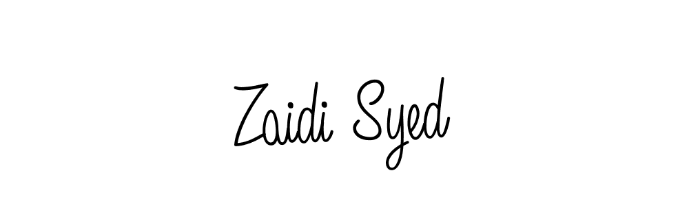 Create a beautiful signature design for name Zaidi Syed. With this signature (Angelique-Rose-font-FFP) fonts, you can make a handwritten signature for free. Zaidi Syed signature style 5 images and pictures png