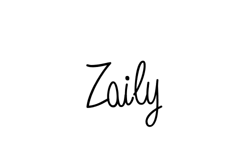 Create a beautiful signature design for name Zaily. With this signature (Angelique-Rose-font-FFP) fonts, you can make a handwritten signature for free. Zaily signature style 5 images and pictures png