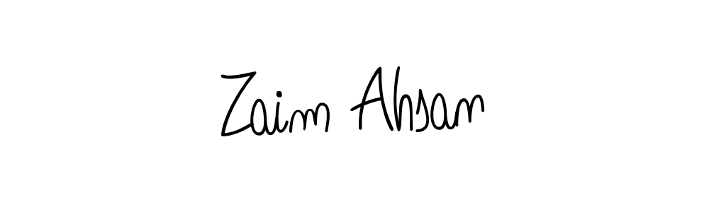 How to make Zaim Ahsan signature? Angelique-Rose-font-FFP is a professional autograph style. Create handwritten signature for Zaim Ahsan name. Zaim Ahsan signature style 5 images and pictures png