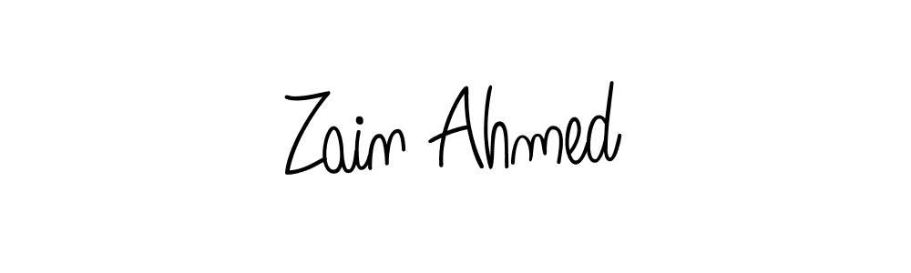 Use a signature maker to create a handwritten signature online. With this signature software, you can design (Angelique-Rose-font-FFP) your own signature for name Zain Ahmed. Zain Ahmed signature style 5 images and pictures png
