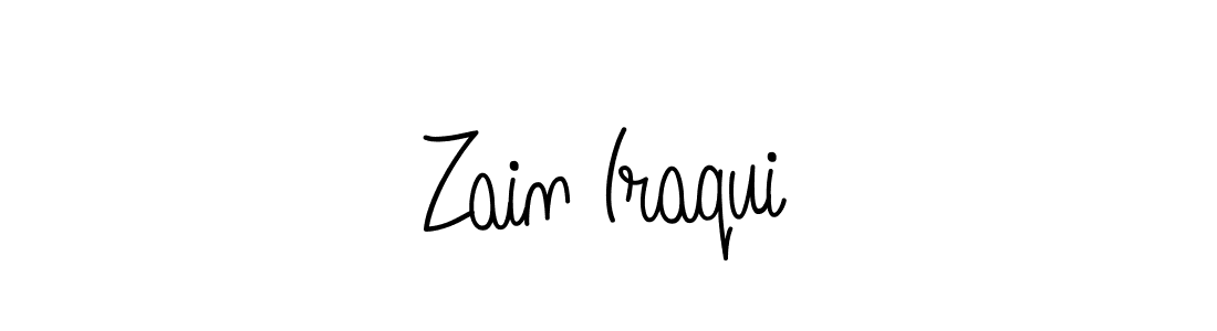 Use a signature maker to create a handwritten signature online. With this signature software, you can design (Angelique-Rose-font-FFP) your own signature for name Zain Iraqui. Zain Iraqui signature style 5 images and pictures png