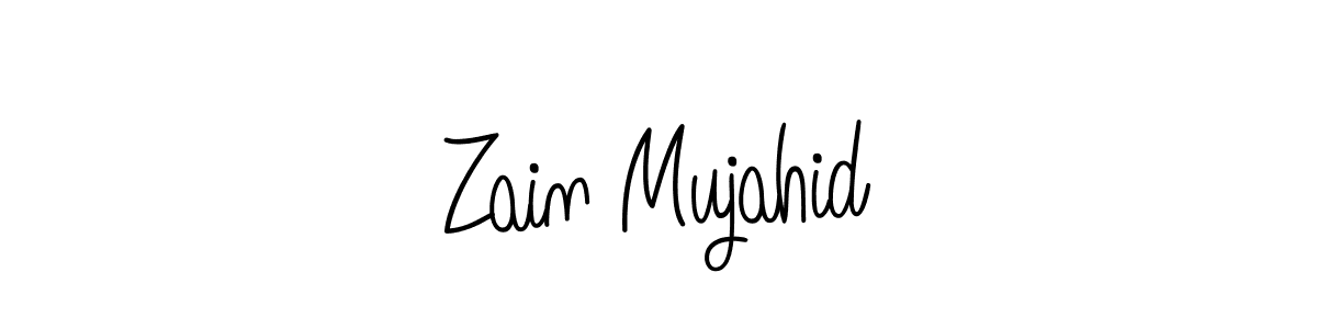 How to make Zain Mujahid signature? Angelique-Rose-font-FFP is a professional autograph style. Create handwritten signature for Zain Mujahid name. Zain Mujahid signature style 5 images and pictures png