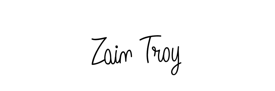 Create a beautiful signature design for name Zain Troy. With this signature (Angelique-Rose-font-FFP) fonts, you can make a handwritten signature for free. Zain Troy signature style 5 images and pictures png