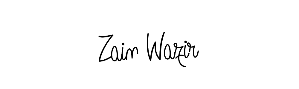 Make a beautiful signature design for name Zain Wazir. With this signature (Angelique-Rose-font-FFP) style, you can create a handwritten signature for free. Zain Wazir signature style 5 images and pictures png