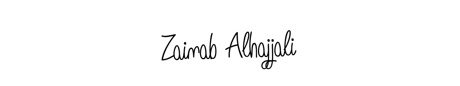 Zainab Alhajjali stylish signature style. Best Handwritten Sign (Angelique-Rose-font-FFP) for my name. Handwritten Signature Collection Ideas for my name Zainab Alhajjali. Zainab Alhajjali signature style 5 images and pictures png