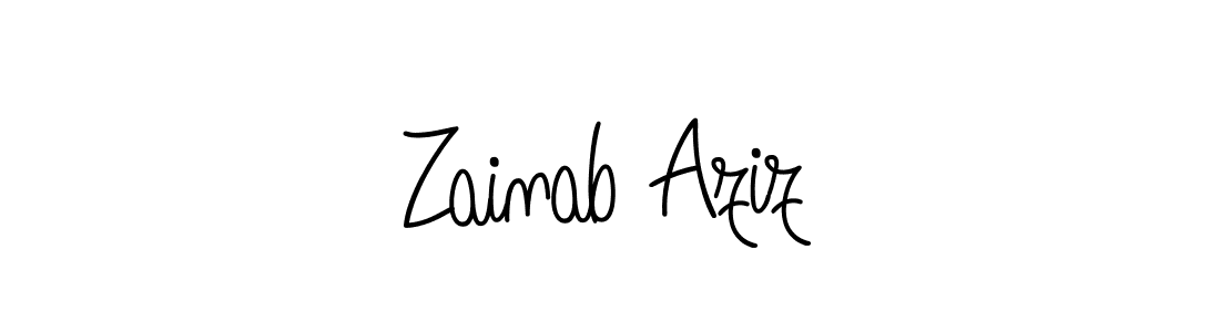 How to Draw Zainab Aziz signature style? Angelique-Rose-font-FFP is a latest design signature styles for name Zainab Aziz. Zainab Aziz signature style 5 images and pictures png