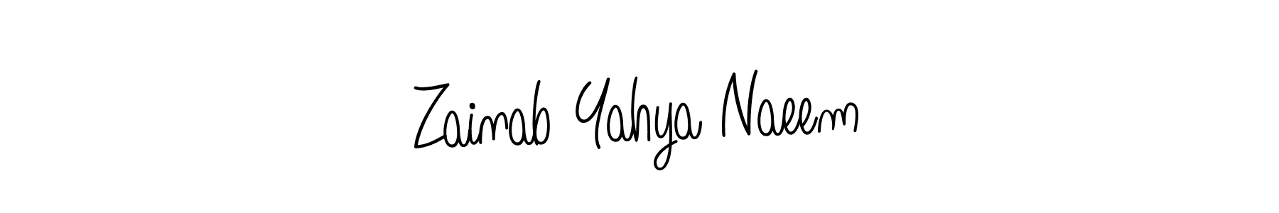 See photos of Zainab Yahya Naeem official signature by Spectra . Check more albums & portfolios. Read reviews & check more about Angelique-Rose-font-FFP font. Zainab Yahya Naeem signature style 5 images and pictures png