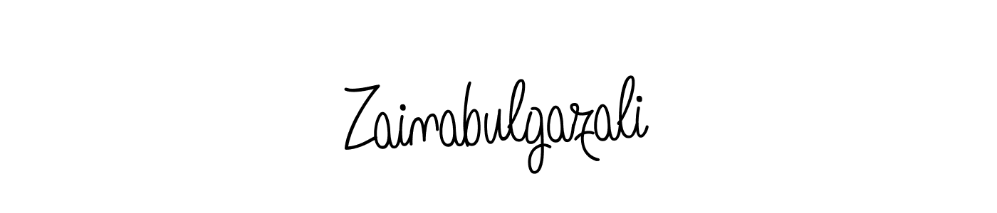 The best way (Angelique-Rose-font-FFP) to make a short signature is to pick only two or three words in your name. The name Zainabulgazali include a total of six letters. For converting this name. Zainabulgazali signature style 5 images and pictures png