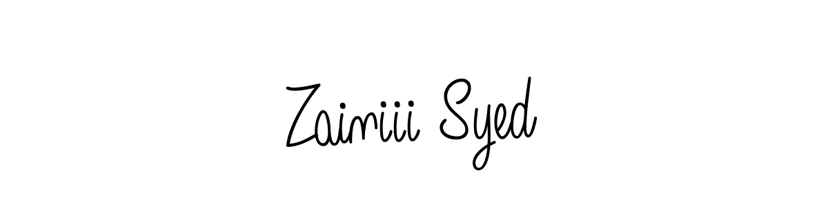 Make a short Zainiii Syed signature style. Manage your documents anywhere anytime using Angelique-Rose-font-FFP. Create and add eSignatures, submit forms, share and send files easily. Zainiii Syed signature style 5 images and pictures png