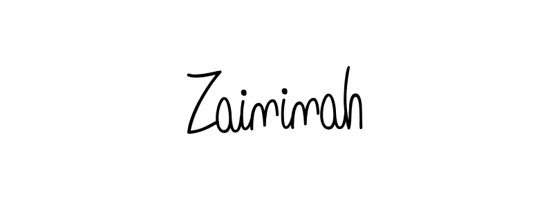 Zaininah stylish signature style. Best Handwritten Sign (Angelique-Rose-font-FFP) for my name. Handwritten Signature Collection Ideas for my name Zaininah. Zaininah signature style 5 images and pictures png