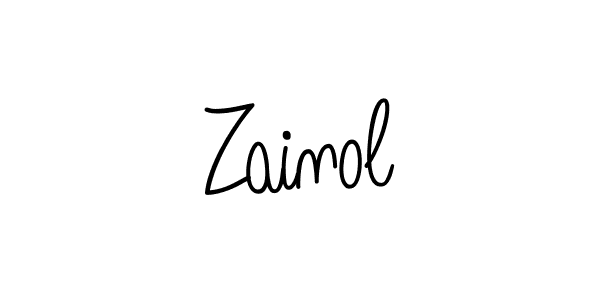 How to Draw Zainol signature style? Angelique-Rose-font-FFP is a latest design signature styles for name Zainol. Zainol signature style 5 images and pictures png