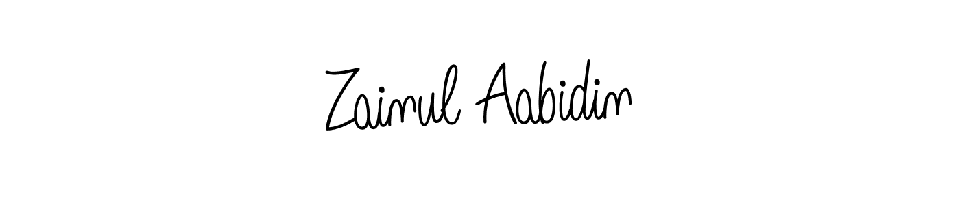 How to make Zainul Aabidin signature? Angelique-Rose-font-FFP is a professional autograph style. Create handwritten signature for Zainul Aabidin name. Zainul Aabidin signature style 5 images and pictures png
