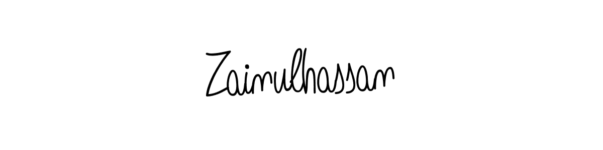 How to Draw Zainulhassan signature style? Angelique-Rose-font-FFP is a latest design signature styles for name Zainulhassan. Zainulhassan signature style 5 images and pictures png