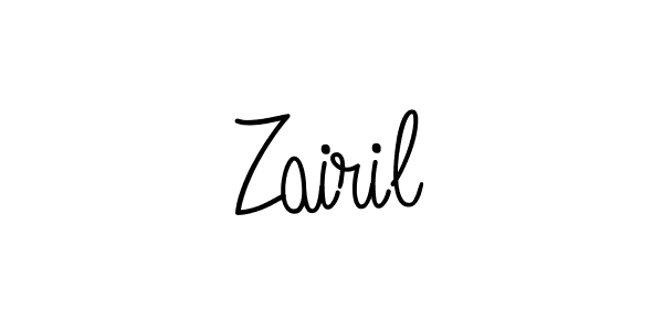 Create a beautiful signature design for name Zairil. With this signature (Angelique-Rose-font-FFP) fonts, you can make a handwritten signature for free. Zairil signature style 5 images and pictures png