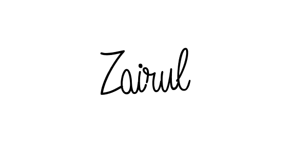 You should practise on your own different ways (Angelique-Rose-font-FFP) to write your name (Zairul) in signature. don't let someone else do it for you. Zairul signature style 5 images and pictures png