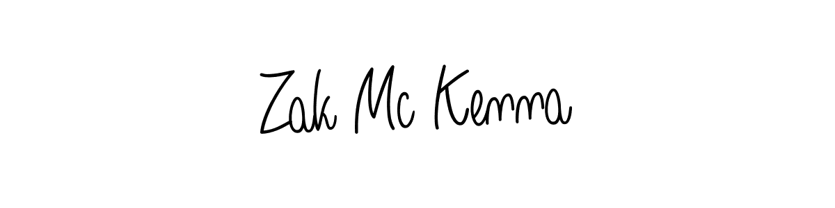 Make a beautiful signature design for name Zak Mc Kenna. With this signature (Angelique-Rose-font-FFP) style, you can create a handwritten signature for free. Zak Mc Kenna signature style 5 images and pictures png