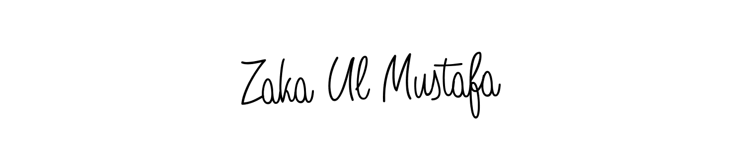 Zaka Ul Mustafa stylish signature style. Best Handwritten Sign (Angelique-Rose-font-FFP) for my name. Handwritten Signature Collection Ideas for my name Zaka Ul Mustafa. Zaka Ul Mustafa signature style 5 images and pictures png