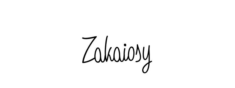 Make a beautiful signature design for name Zakaiosy. With this signature (Angelique-Rose-font-FFP) style, you can create a handwritten signature for free. Zakaiosy signature style 5 images and pictures png