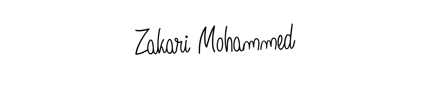 How to make Zakari Mohammed signature? Angelique-Rose-font-FFP is a professional autograph style. Create handwritten signature for Zakari Mohammed name. Zakari Mohammed signature style 5 images and pictures png