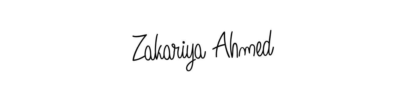 Check out images of Autograph of Zakariya Ahmed name. Actor Zakariya Ahmed Signature Style. Angelique-Rose-font-FFP is a professional sign style online. Zakariya Ahmed signature style 5 images and pictures png