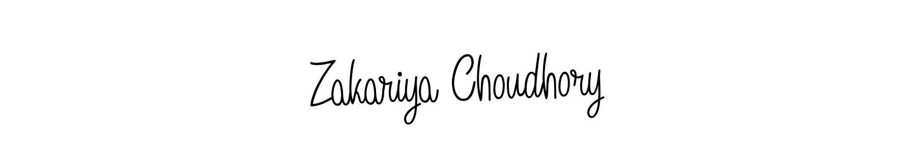 Angelique-Rose-font-FFP is a professional signature style that is perfect for those who want to add a touch of class to their signature. It is also a great choice for those who want to make their signature more unique. Get Zakariya Choudhory name to fancy signature for free. Zakariya Choudhory signature style 5 images and pictures png