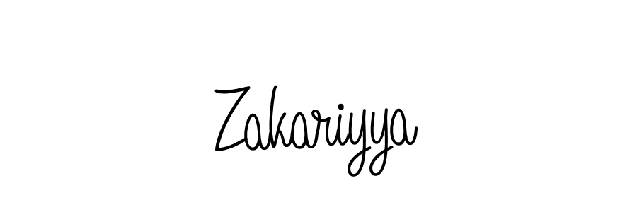 How to Draw Zakariyya signature style? Angelique-Rose-font-FFP is a latest design signature styles for name Zakariyya. Zakariyya signature style 5 images and pictures png