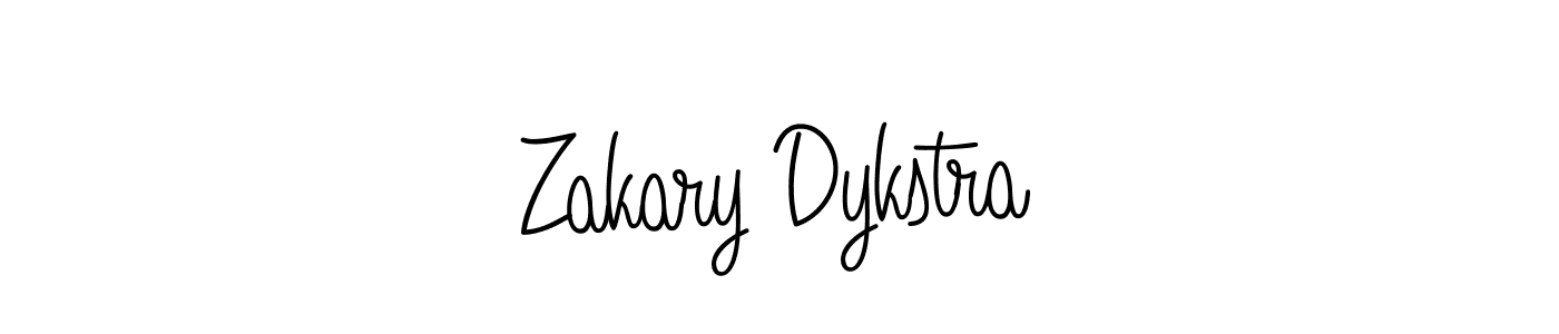 Make a beautiful signature design for name Zakary Dykstra. With this signature (Angelique-Rose-font-FFP) style, you can create a handwritten signature for free. Zakary Dykstra signature style 5 images and pictures png