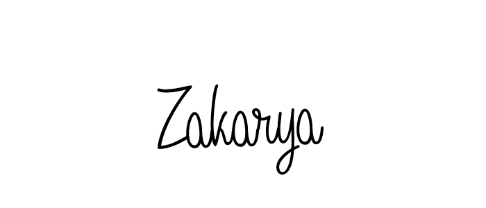 How to make Zakarya signature? Angelique-Rose-font-FFP is a professional autograph style. Create handwritten signature for Zakarya name. Zakarya signature style 5 images and pictures png