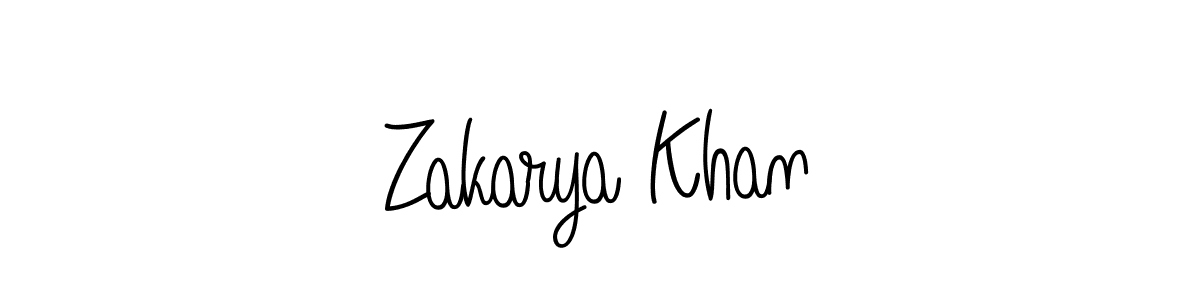 Also we have Zakarya Khan name is the best signature style. Create professional handwritten signature collection using Angelique-Rose-font-FFP autograph style. Zakarya Khan signature style 5 images and pictures png