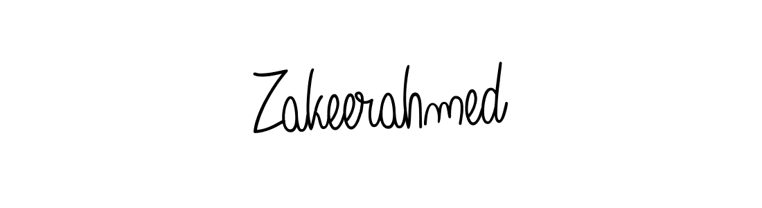Also we have Zakeerahmed name is the best signature style. Create professional handwritten signature collection using Angelique-Rose-font-FFP autograph style. Zakeerahmed signature style 5 images and pictures png