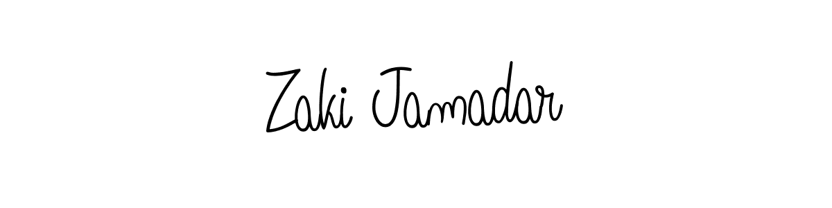if you are searching for the best signature style for your name Zaki Jamadar. so please give up your signature search. here we have designed multiple signature styles  using Angelique-Rose-font-FFP. Zaki Jamadar signature style 5 images and pictures png