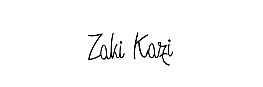 Best and Professional Signature Style for Zaki Kazi. Angelique-Rose-font-FFP Best Signature Style Collection. Zaki Kazi signature style 5 images and pictures png