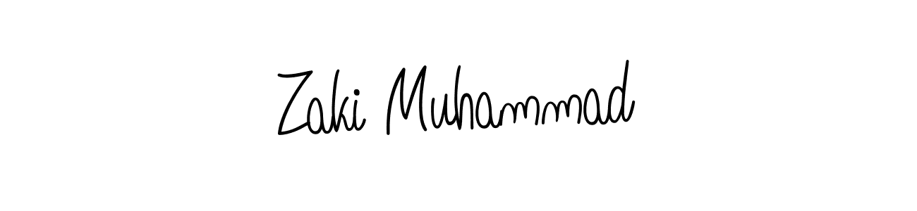 Also we have Zaki Muhammad name is the best signature style. Create professional handwritten signature collection using Angelique-Rose-font-FFP autograph style. Zaki Muhammad signature style 5 images and pictures png