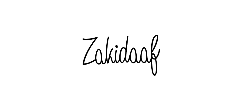Make a beautiful signature design for name Zakidaaf. With this signature (Angelique-Rose-font-FFP) style, you can create a handwritten signature for free. Zakidaaf signature style 5 images and pictures png