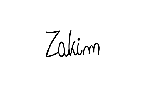 Make a beautiful signature design for name Zakim. With this signature (Angelique-Rose-font-FFP) style, you can create a handwritten signature for free. Zakim signature style 5 images and pictures png