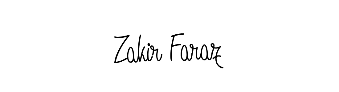 Angelique-Rose-font-FFP is a professional signature style that is perfect for those who want to add a touch of class to their signature. It is also a great choice for those who want to make their signature more unique. Get Zakir Faraz name to fancy signature for free. Zakir Faraz signature style 5 images and pictures png