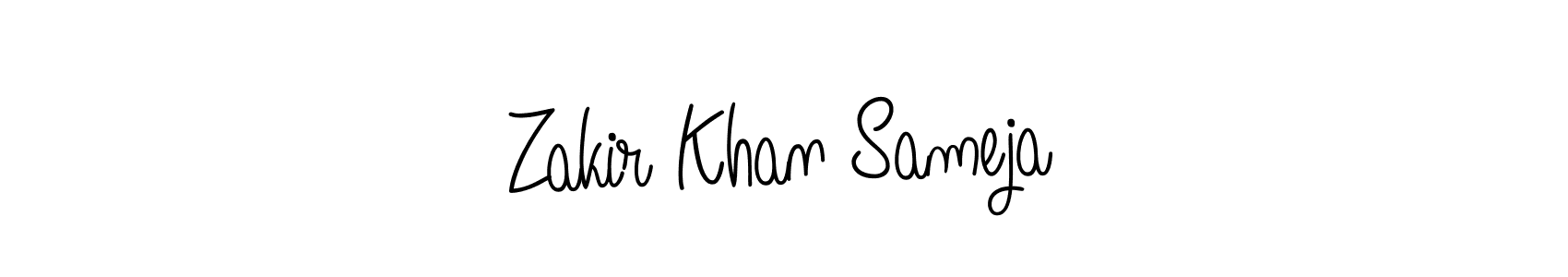 Also You can easily find your signature by using the search form. We will create Zakir Khan Sameja name handwritten signature images for you free of cost using Angelique-Rose-font-FFP sign style. Zakir Khan Sameja signature style 5 images and pictures png