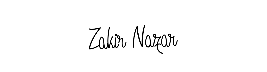 Also we have Zakir Nazar name is the best signature style. Create professional handwritten signature collection using Angelique-Rose-font-FFP autograph style. Zakir Nazar signature style 5 images and pictures png