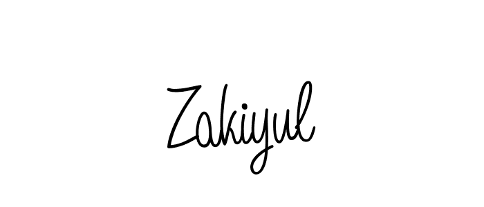 Zakiyul stylish signature style. Best Handwritten Sign (Angelique-Rose-font-FFP) for my name. Handwritten Signature Collection Ideas for my name Zakiyul. Zakiyul signature style 5 images and pictures png